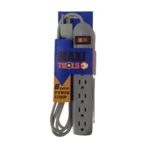 Regleta de 6 tomas marca Maxitools