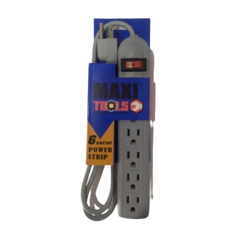 Regleta de 6 tomas marca Maxitools