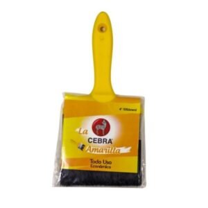 Brocha 4" Amarilla Cebra