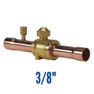 Válvula d/bola Quality QVB-38  3/8" con válvula gusanillo