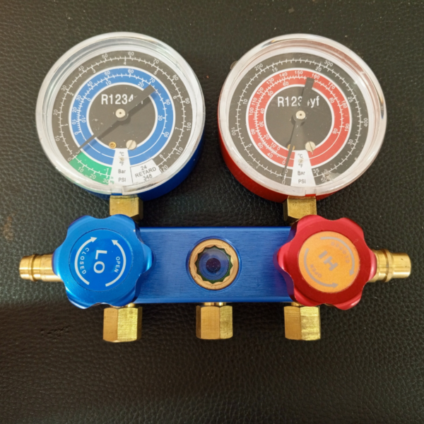 Juego Manometro Completo Con Mangueras Y Acoples Para Gas Automotriz R1234yf - Imagen 3