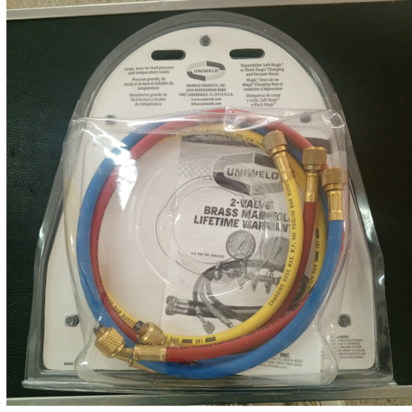 Juego Manometro Uniweld Completo R12/R22/R134a Qal3sm-1 (Psi-Kg/Cm2-Farenheit) - Imagen 7