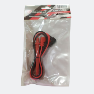 Cable de reemplazo para amperimetro (rojo y negro)