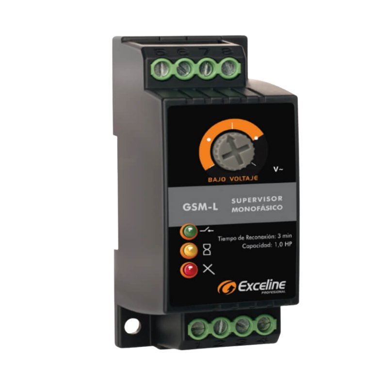 Supervisor monofásico de voltaje 120V marca Exceline (GSM-L)