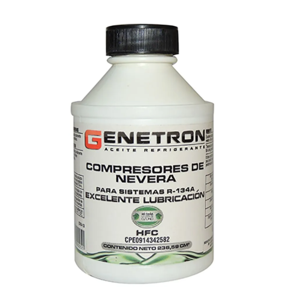 ACEITE HFC PARA
COMPRESORES DE NEVERA R-134A MARCA GENETRON