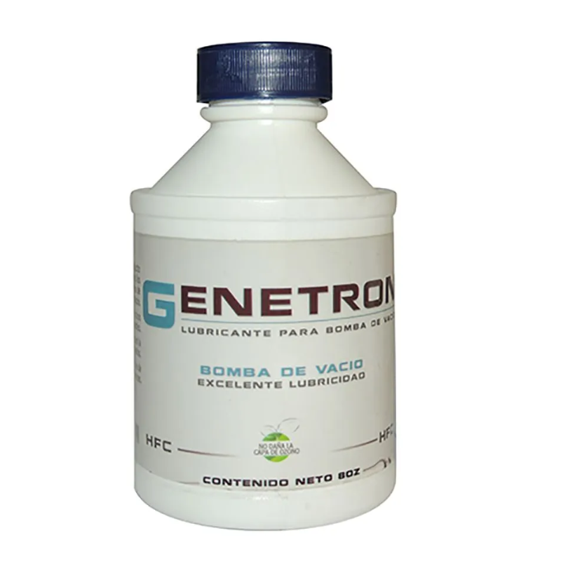 ACEITE LUBRICANTE PARA BOMBA DE VACIO MARCA GENETRON 8 OZ