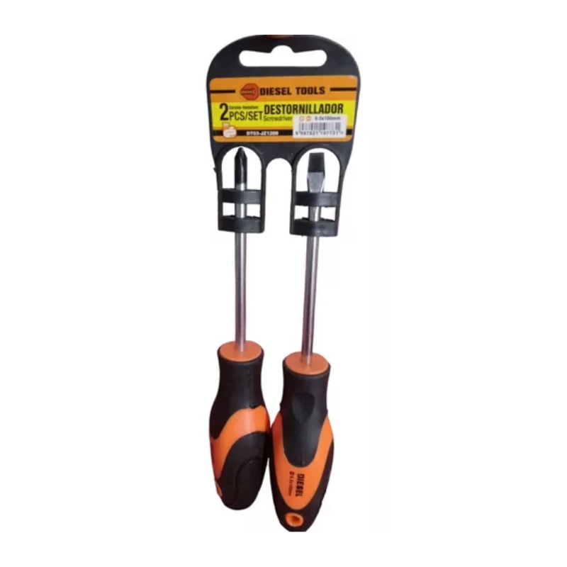 Set de destornilladores de dos piezas marca Diesel Tools DT03-JZ1200