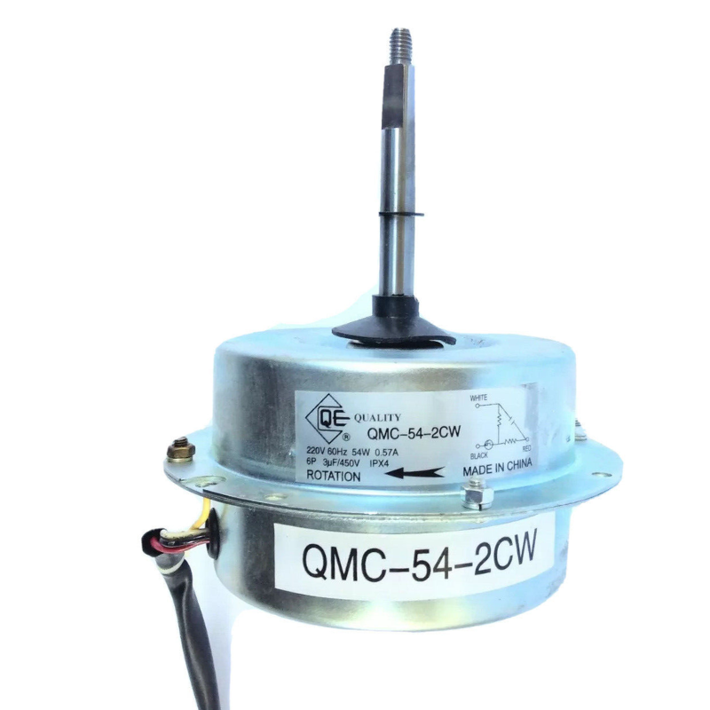 MOTOR PARA CONDENSADORA MINI SPLIT 24,000 BTU 1 EJE (1/2) 220V 54W CW QMC-54-2CW