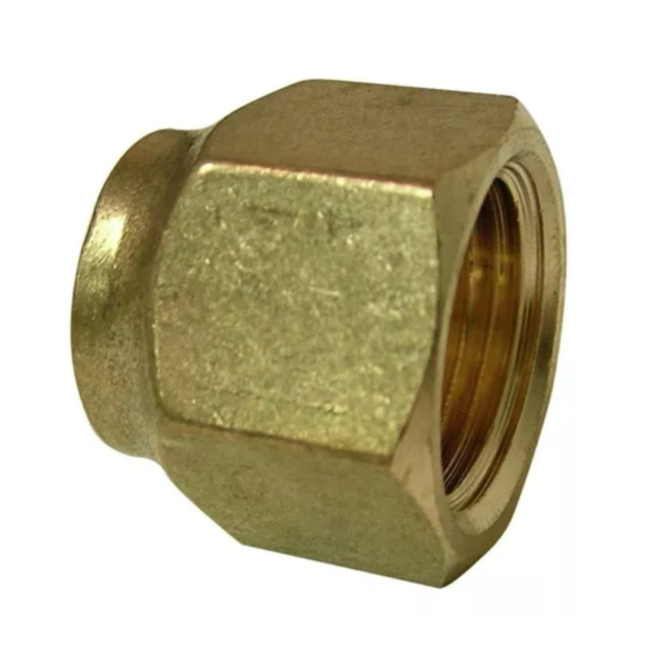 TUERCA REDUCTORA HEMBRA DE 5/8"X1/2"  COPA FLARE BRONCE REFORZADA