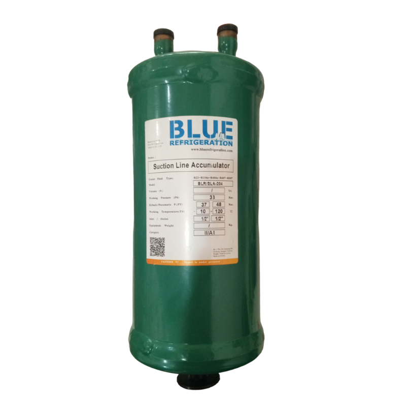 ACUMULADOR DE SUCCIÓN BLR/SLA-204 1/2" BLUE REFRIGERATION