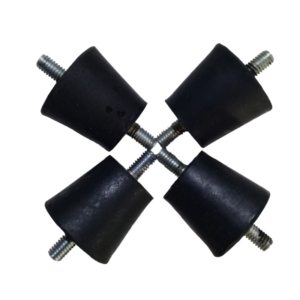 BASES RESILIENTES AMORTIGUADORAS PARA MOTOR MARCA QUALITY 4 PIEZAS
