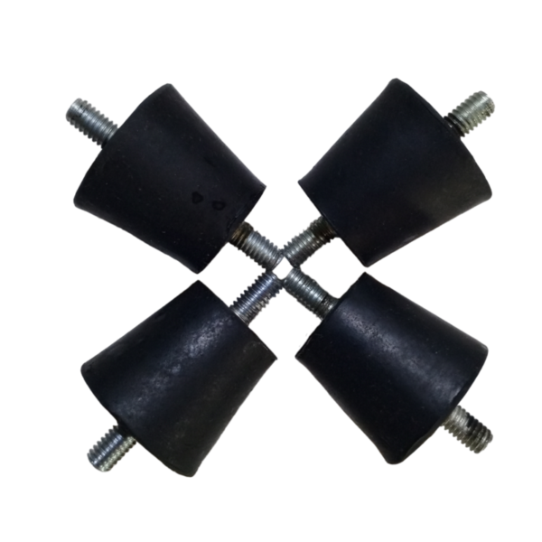 BASES RESILIENTES AMORTIGUADORAS PARA MOTOR MARCA QUALITY 4 PIEZAS