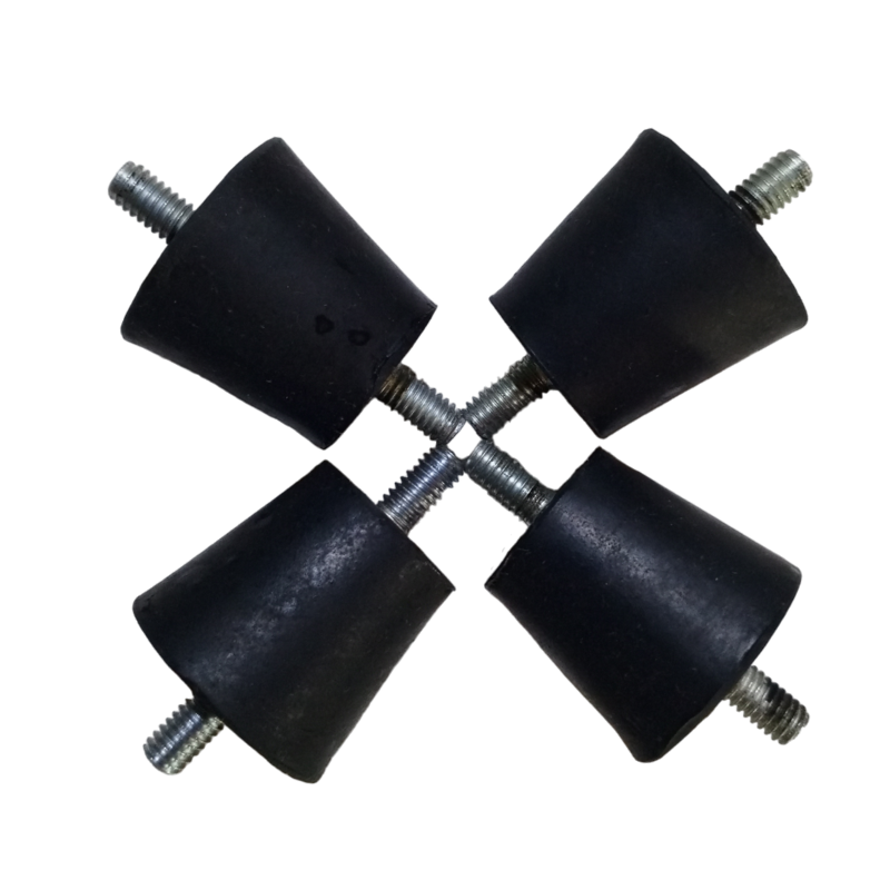BASES RESILIENTES AMORTIGUADORAS PARA MOTOR MARCA QUALITY 4 PIEZAS