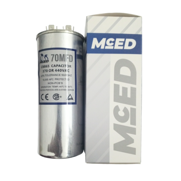 CAPACITOR DE MARCHA DE 70 MFD, 370V/440V - Imagen 2