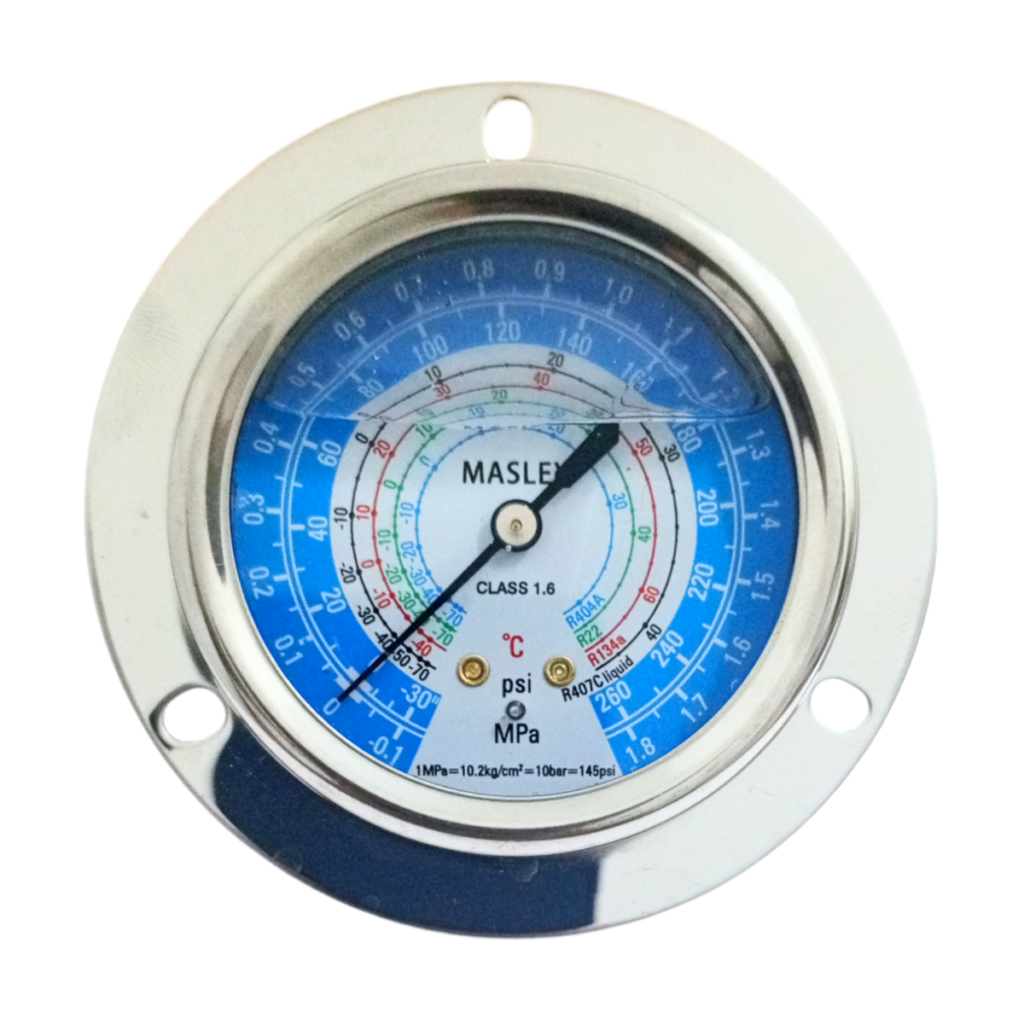 Reloj Manómetro de Glicerina En Baja Presión Maslex 18MPa
