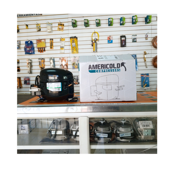 COMPRESOR AMERICOLD BAJA R134A 1/6 150 WATTS 511 BTU 115V - Imagen 2