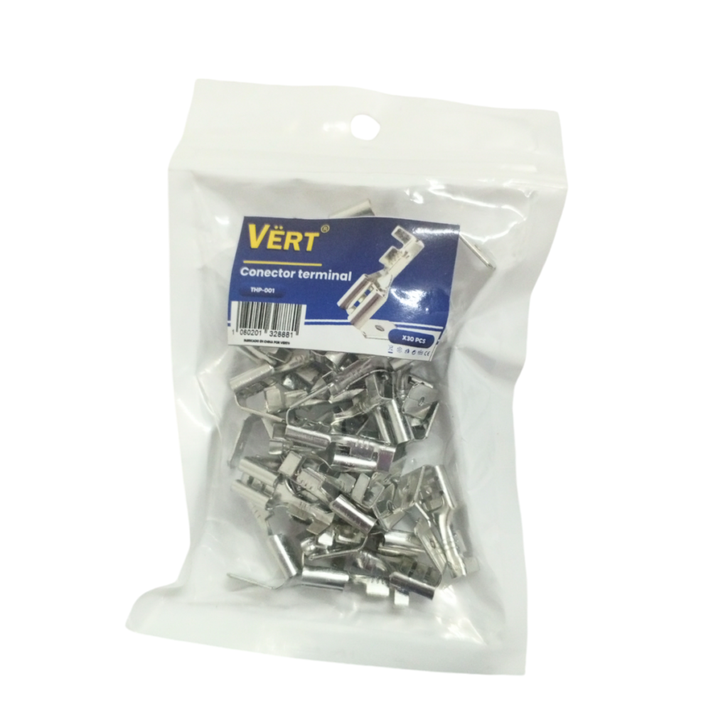 CONECTOR TERMINAL HEMBRA DE EMPALME RAPIDO 6mm (30PCS)  TPH-001