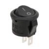 SWITCH REDONDO PEQUENO 125V 6A ON-OFF 2 PINES NEGRO KCD11
