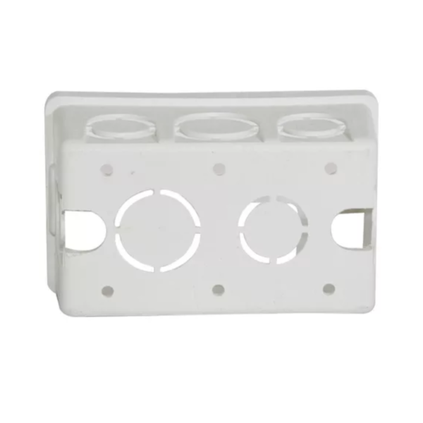 CAJETIN 4x2 COMBINADO PLASTICO BLANCO INDUMA