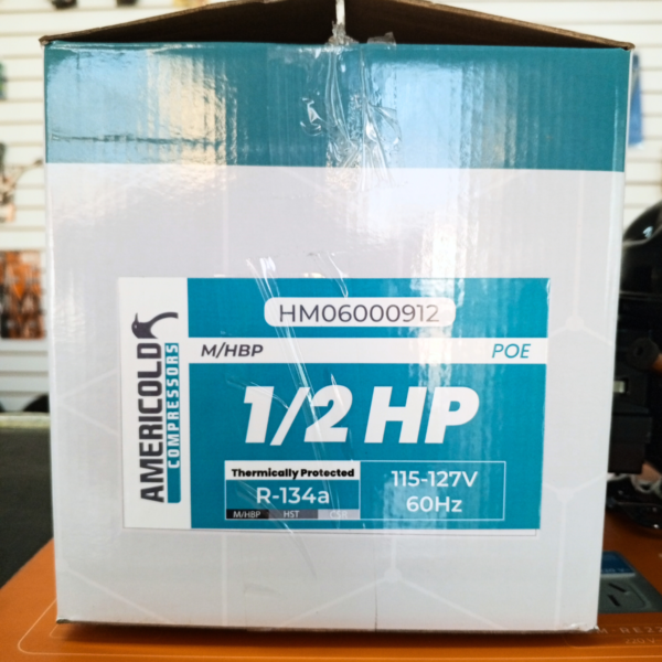 COMPRESOR AMERICOLD ALTA R134A 1/2 1730 WATTS 5904 BTU 115V - Imagen 5