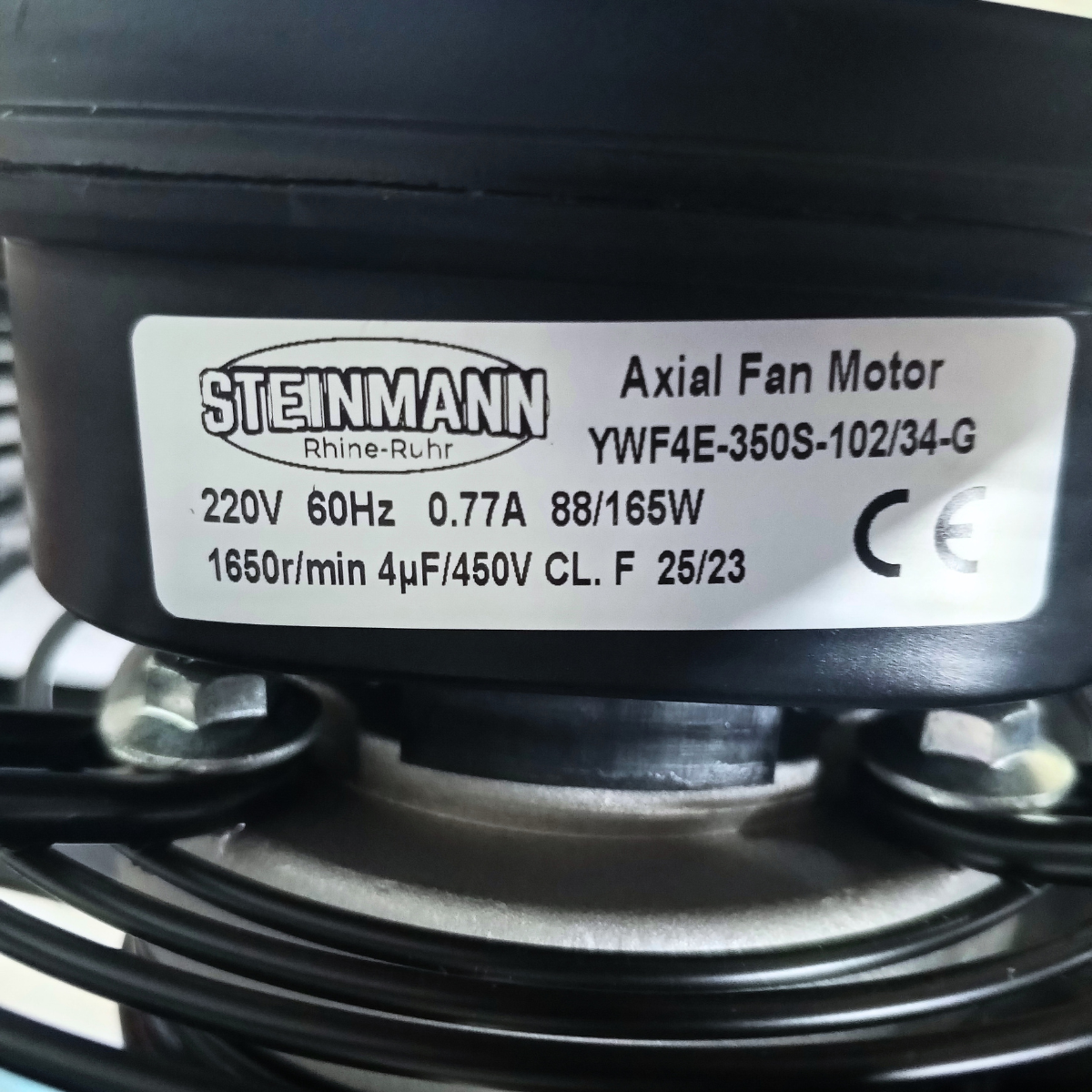 MOTOR VENTILADOR AXIAL, STEINMANN 350MM 220V/60HZ/1PH 14" 1650 RPM SUCCION - Imagen 6