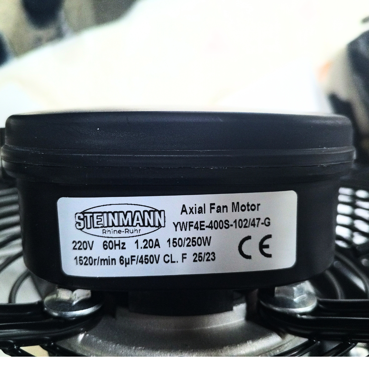 MOTOR VENTILADOR AXIAL, STEINMANN 400MM 220V/60HZ/1PH 16" 1520 RPM SUCCION - Imagen 6