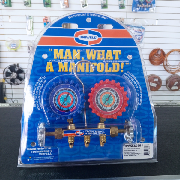MANOMETRO UNIWELD ORIGINAL QS2L3M-5 PARA GAS R-134-R404A-R507 - Imagen 5