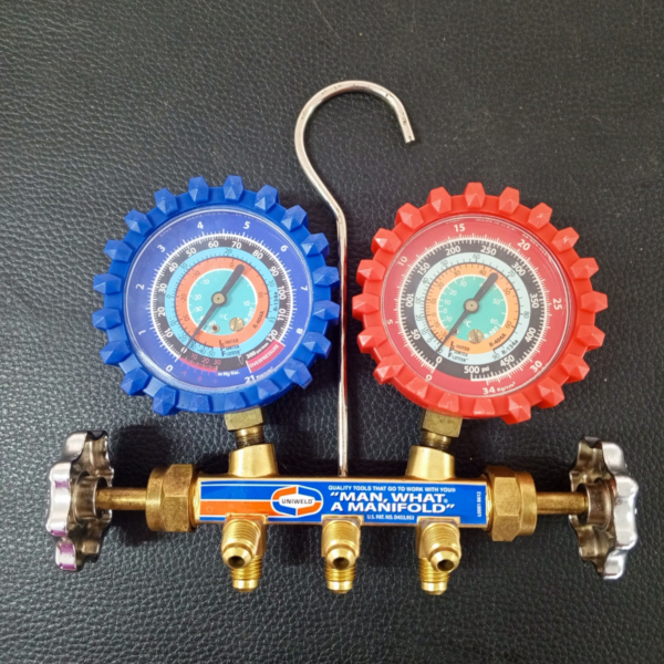 MANOMETRO UNIWELD ORIGINAL QS2L3M-5 PARA GAS R-134-R404A-R507 - Imagen 2