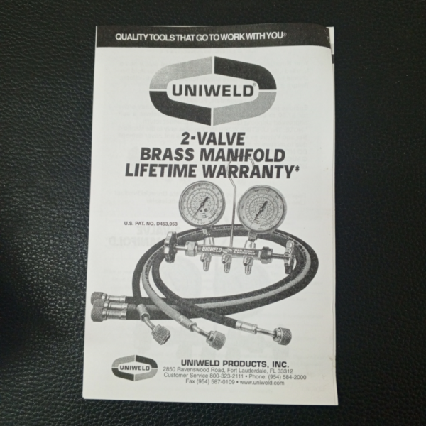 MANOMETRO UNIWELD ORIGINAL QS2L3M-5 PARA GAS R-134-R404A-R507 - Imagen 4