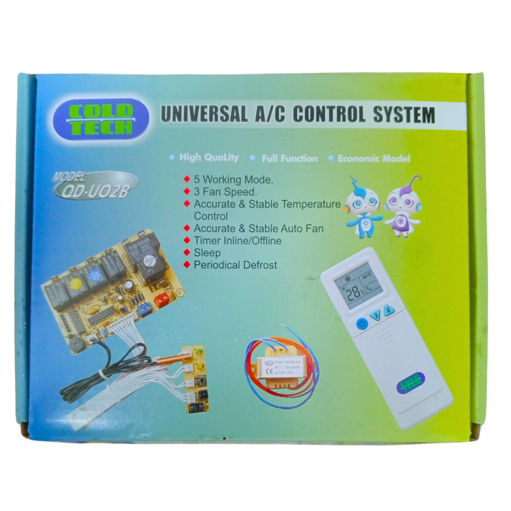 TARJETA A/A UNIVERSAL PEQUEÑA SIN DISPLAY COLD TECH QD-UO2B