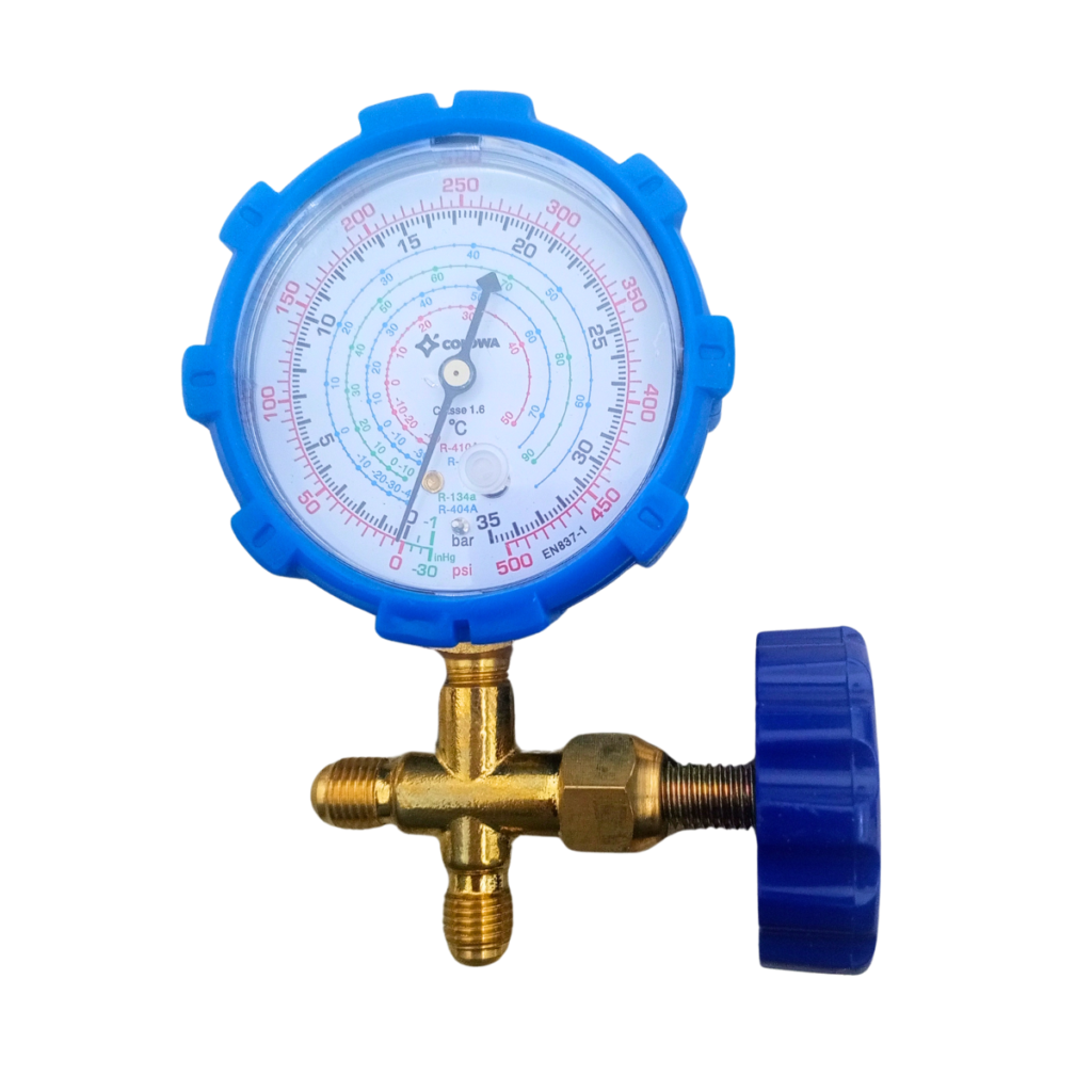 MANOMETRO AZUL BAJA R410/R22/R134A/R404