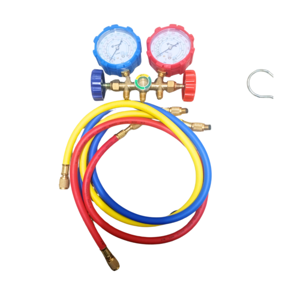 JUEGO MANOMETRO CON MANGUERA 36" R22/R22/R134/R502/R12 COLDWA - Imagen 2