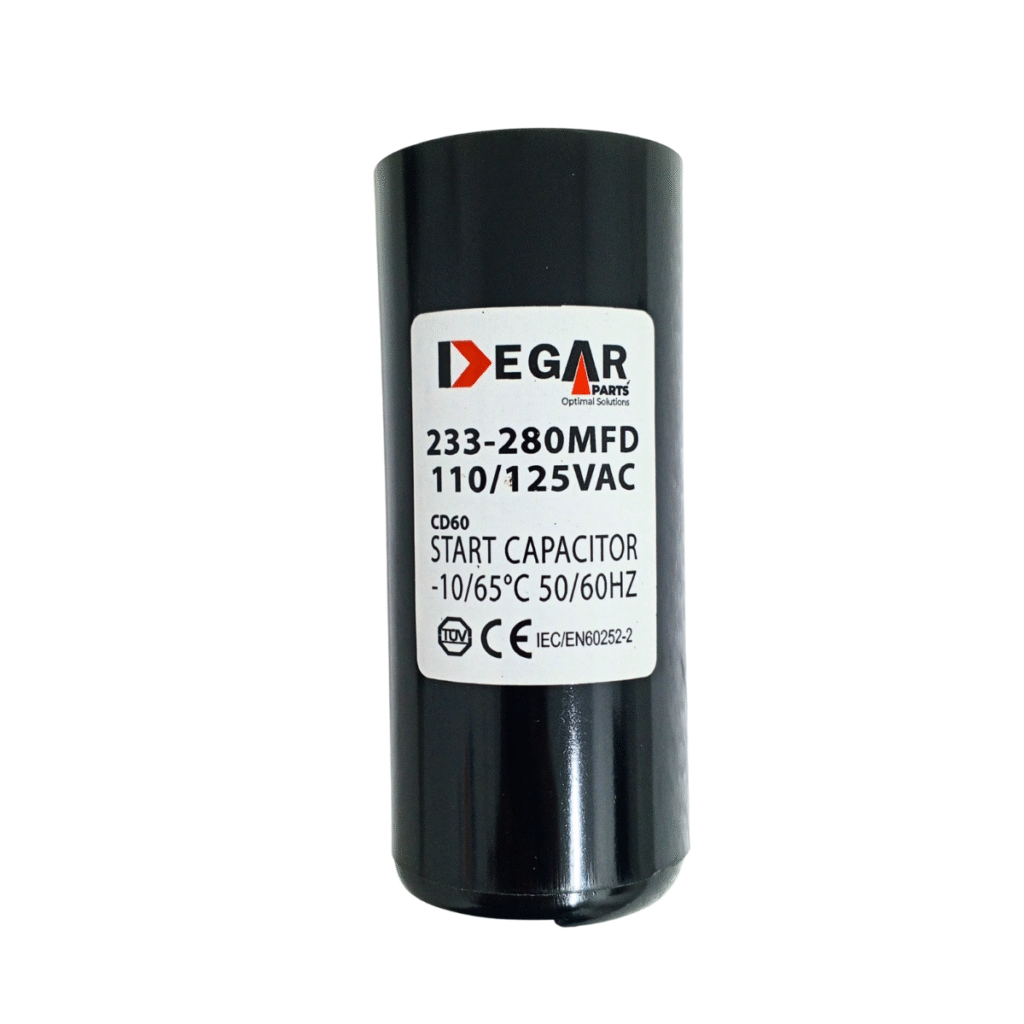 CAPACITOR ARRANQUE 233-280MFD 110/125V DEGAR