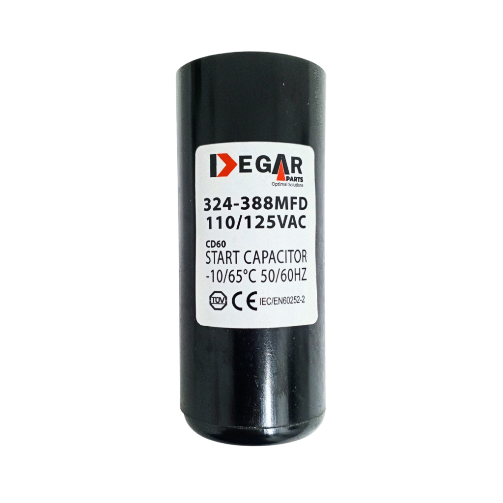CAPACITOR ARRANQUE 324-388MFD 110/125V DEGAR
