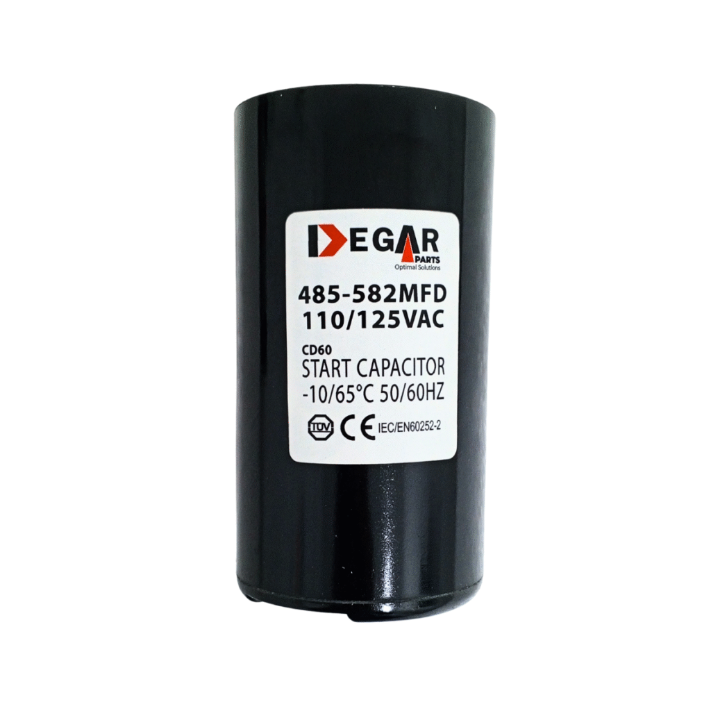 CAPACITOR ARRANQUE 485-582MFD 110/125V DEGAR